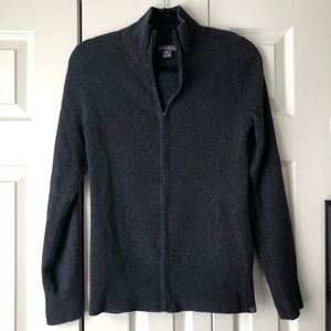 COPY - Charcoal Full Zip Up Sweater